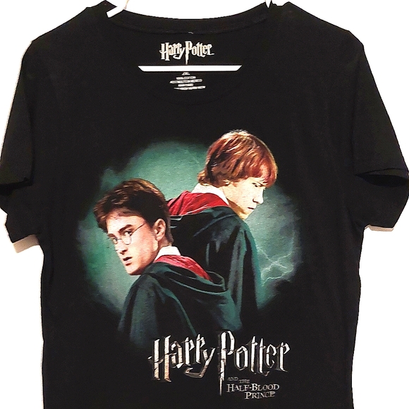 Harry Potter and the Half-Blood Prince Women's Jr. Black SS Graphic Tee NWOT 2XL - Picture 2 of 4